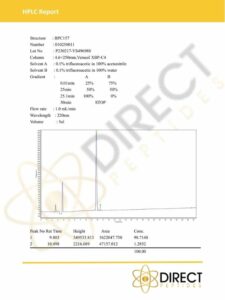 BPC-157 HPLC 2023 Certificates_DIRECT PEPTIDES